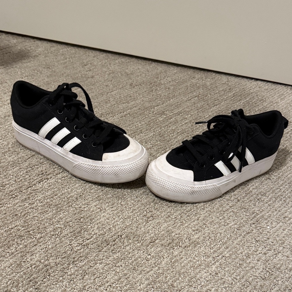 Adidas Classic Black and White Low-Tops